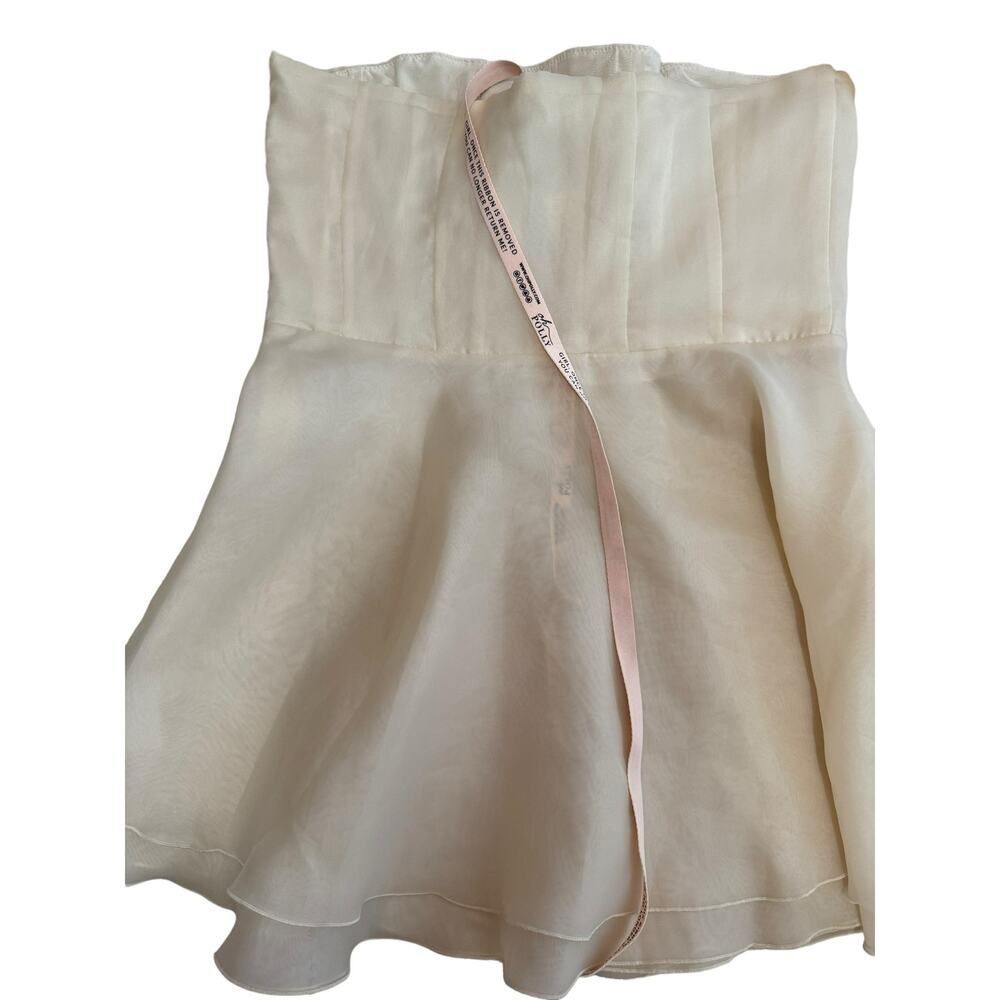 Oh Polly NWT Claudette Long Sleeve Tulle Skirt Mini Dress in Ivory Size 10 - Picture 12 of 15